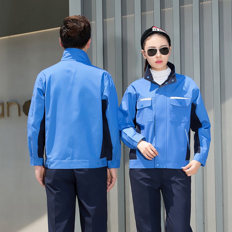New Spring & Fall Thickeneded Anti-Scalding Welding Long-Sleeved Men'S Jacket Wear-Resistant Labor Protection Clothing Custom Logo Auto Repair Suit Overalls - Image 1